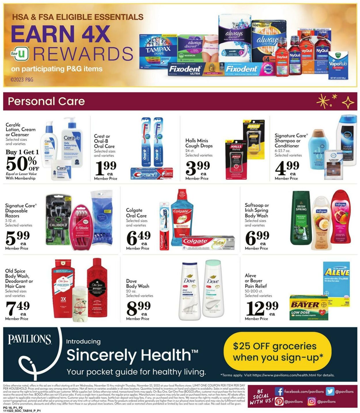 Weekly ad Pavilions 11/15/2023 - 11/23/2023