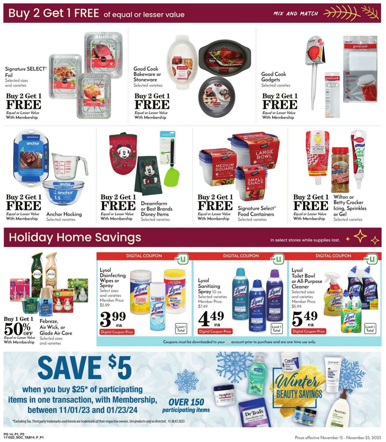 Weekly ad Pavilions 11/15/2023 - 11/23/2023