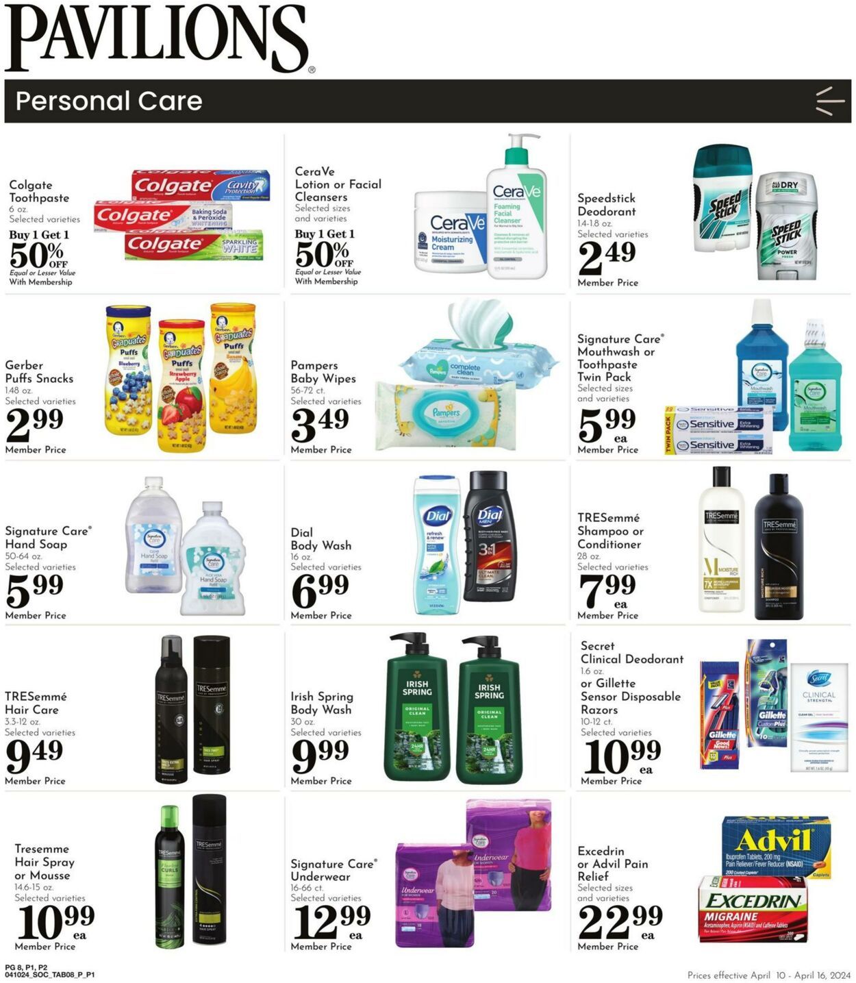 Weekly ad Pavilions 04/10/2024 - 04/16/2024