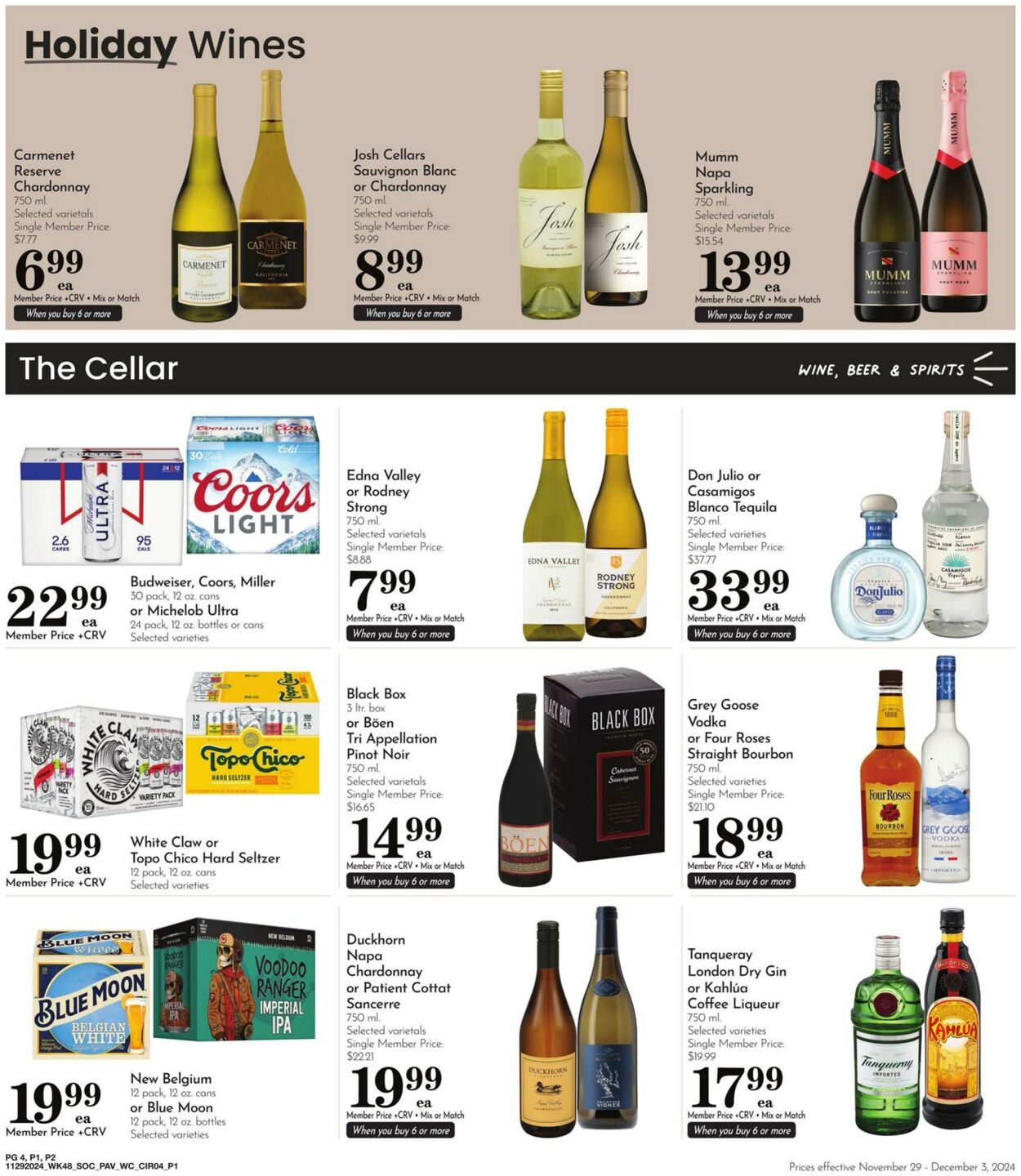 Weekly ad Pavilions 11/29/2024 - 12/03/2024