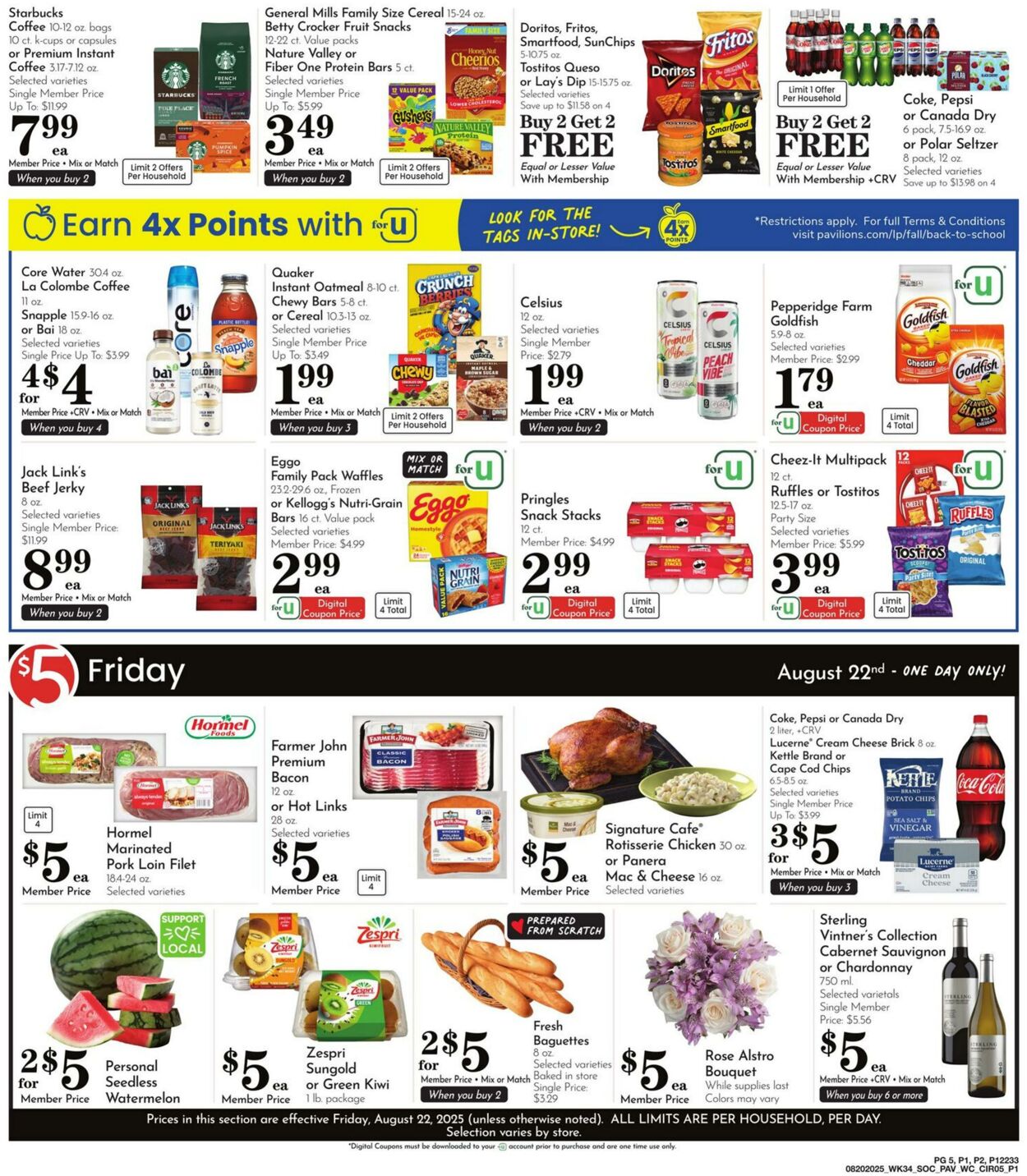 Weekly ad Pavilions 08/20/2025 - 08/26/2025