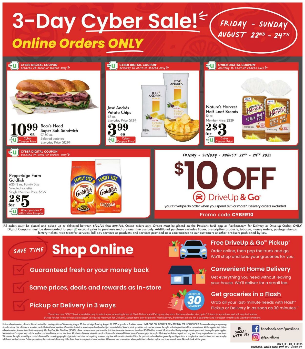 Weekly ad Pavilions 08/20/2025 - 08/26/2025