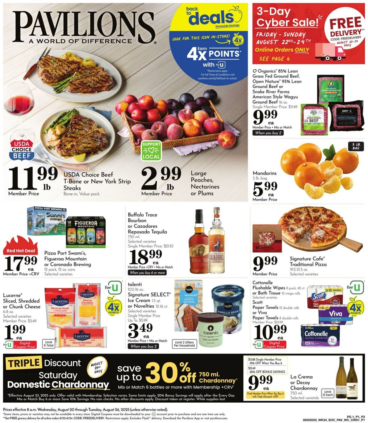 Weekly ad Pavilions 08/20/2025 - 08/26/2025