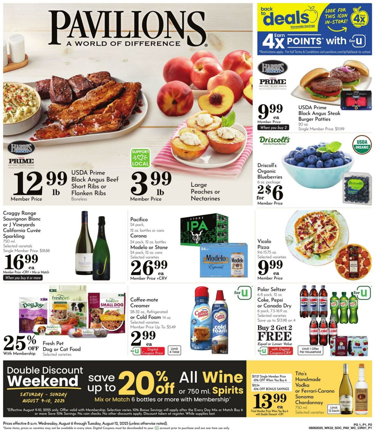 Weekly ad Pavilions 08/06/2025 - 08/12/2025