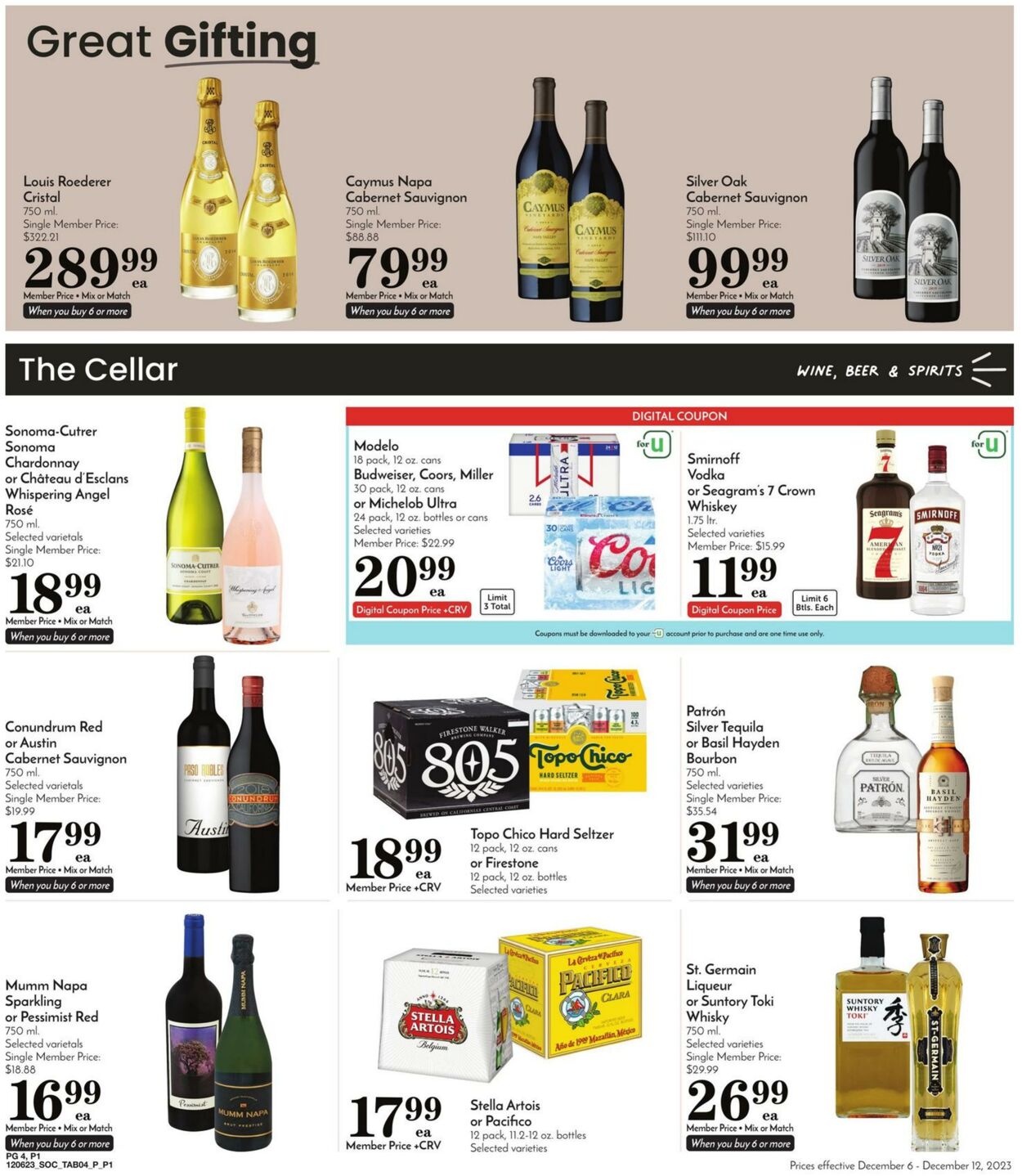 Weekly ad Pavilions 12/06/2023 - 12/12/2023