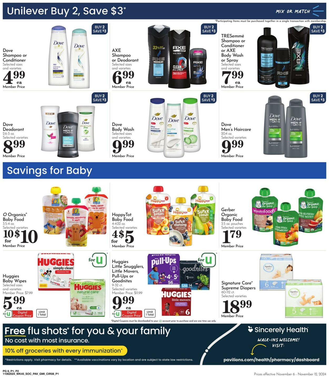 Weekly ad Pavilions 11/06/2024 - 11/12/2024