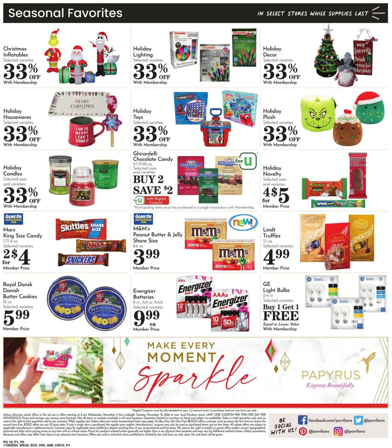 Weekly ad Pavilions 11/06/2024 - 11/12/2024