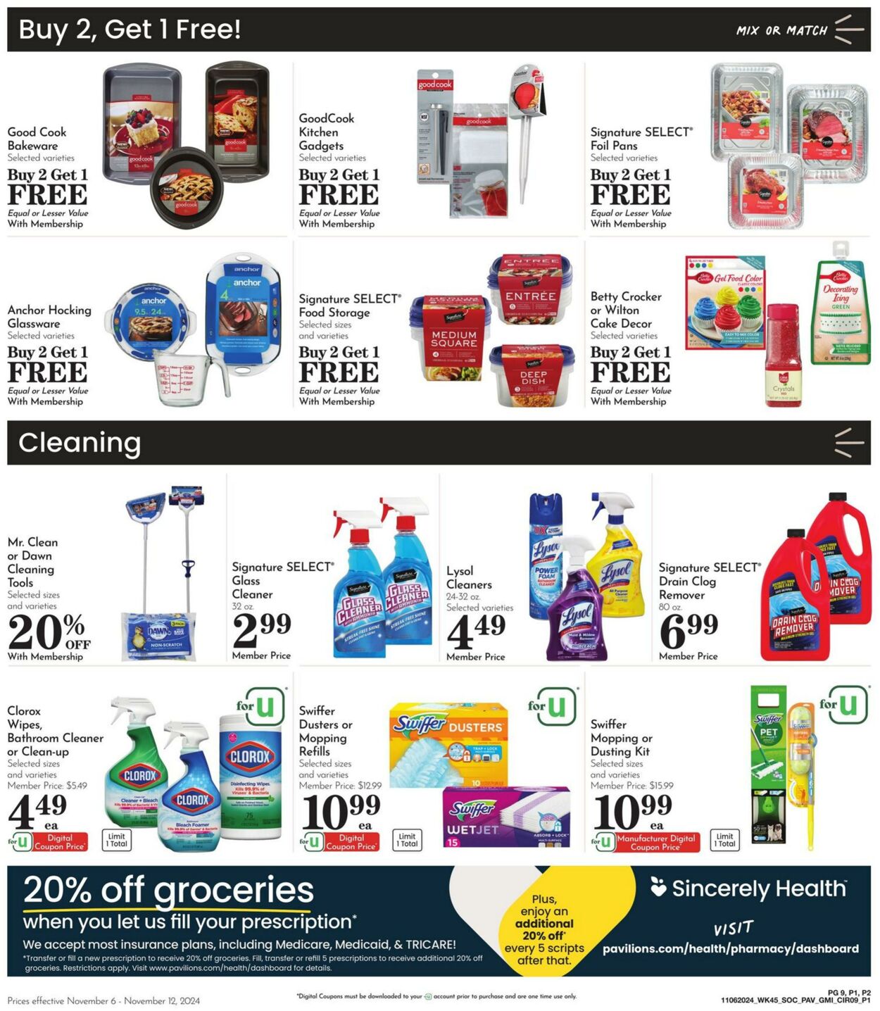 Weekly ad Pavilions 11/06/2024 - 11/12/2024