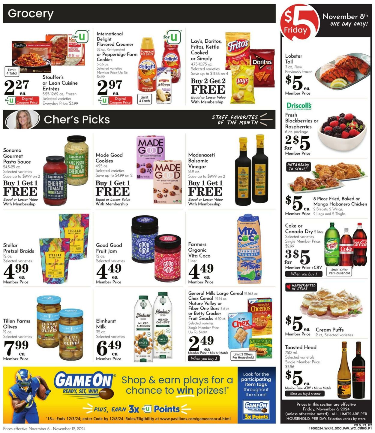 Weekly ad Pavilions 11/06/2024 - 11/12/2024