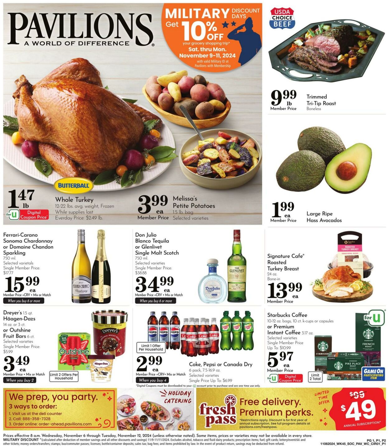 Weekly ad Pavilions 11/06/2024 - 11/12/2024