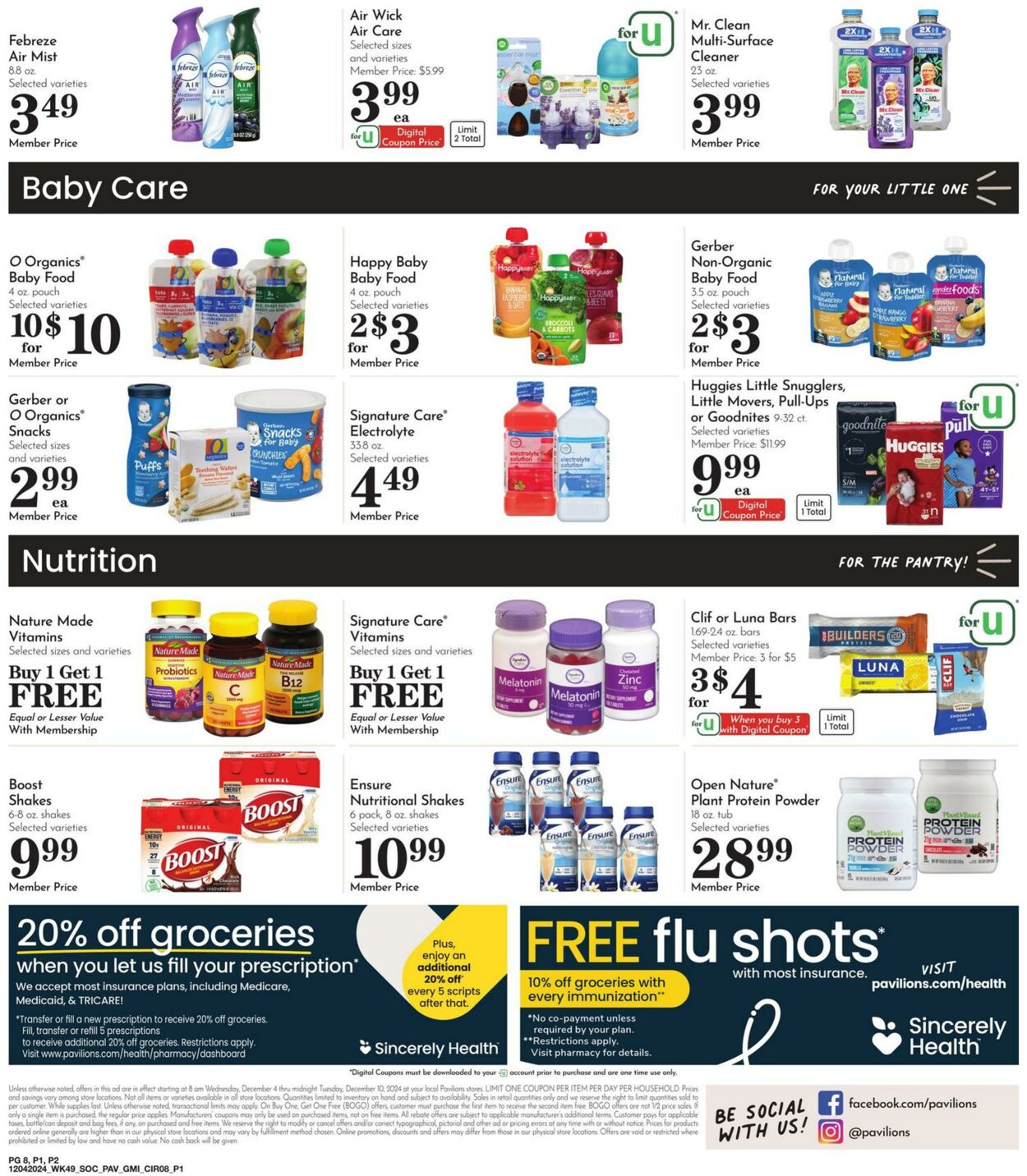 Weekly ad Pavilions 12/04/2024 - 12/10/2024