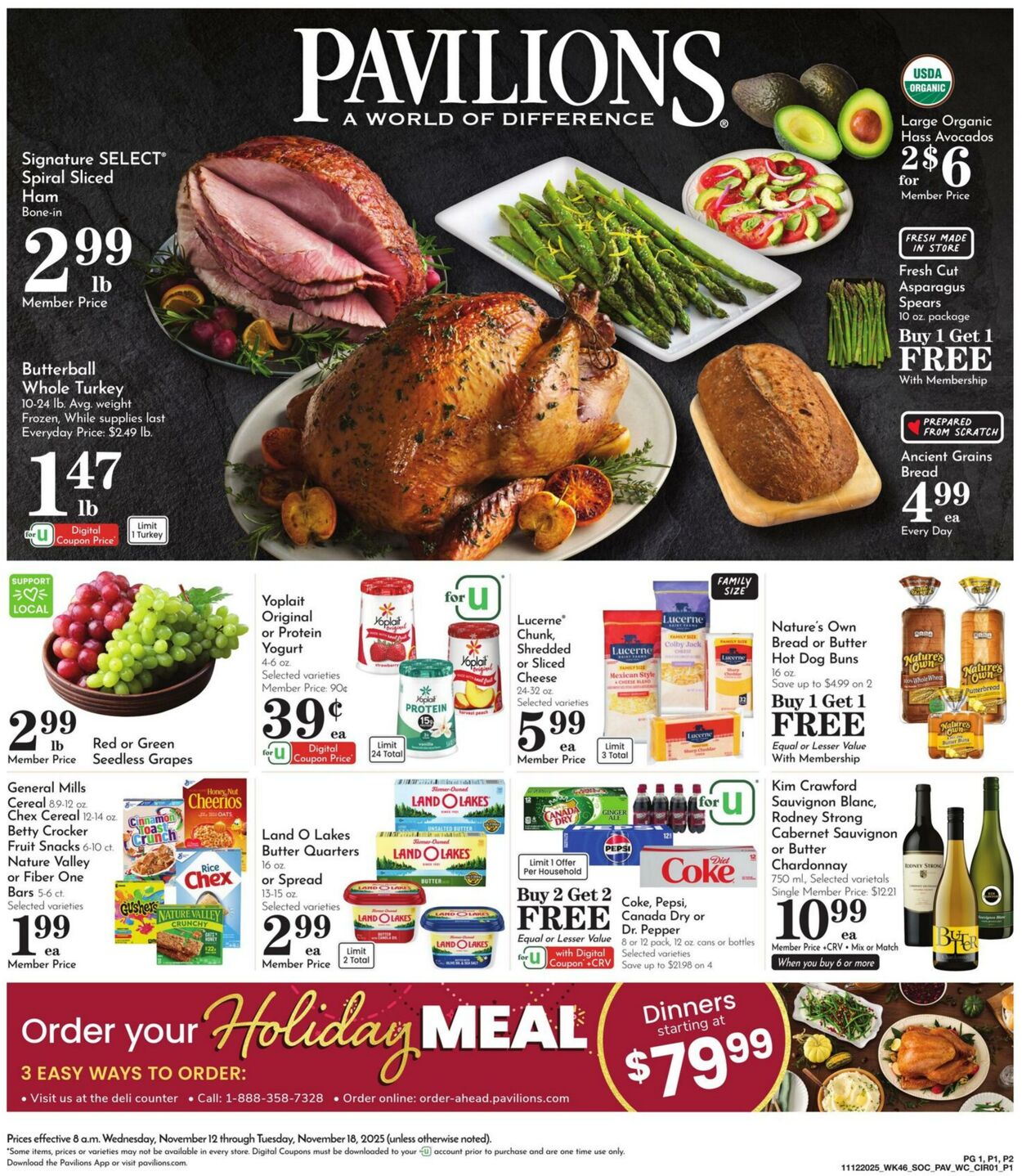 Weekly ad Pavilions 11/12/2025 - 11/18/2025