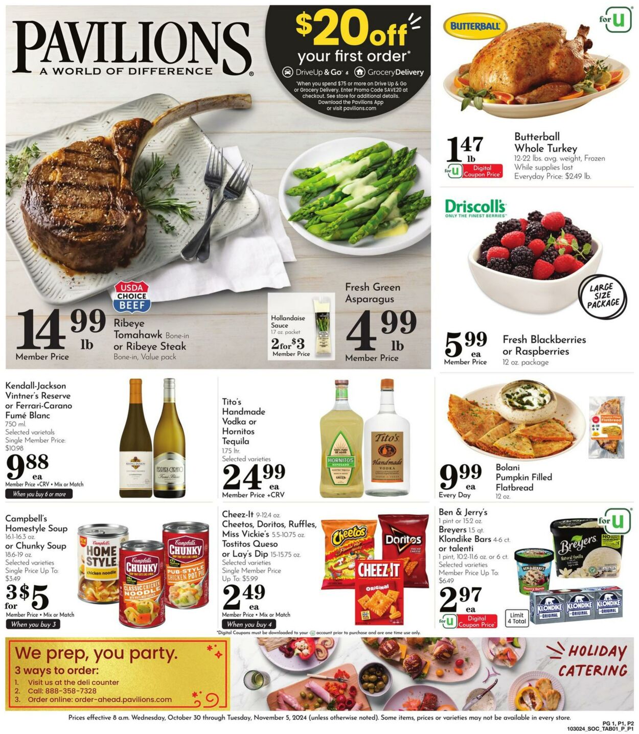 Pavilions Promotional weekly ads