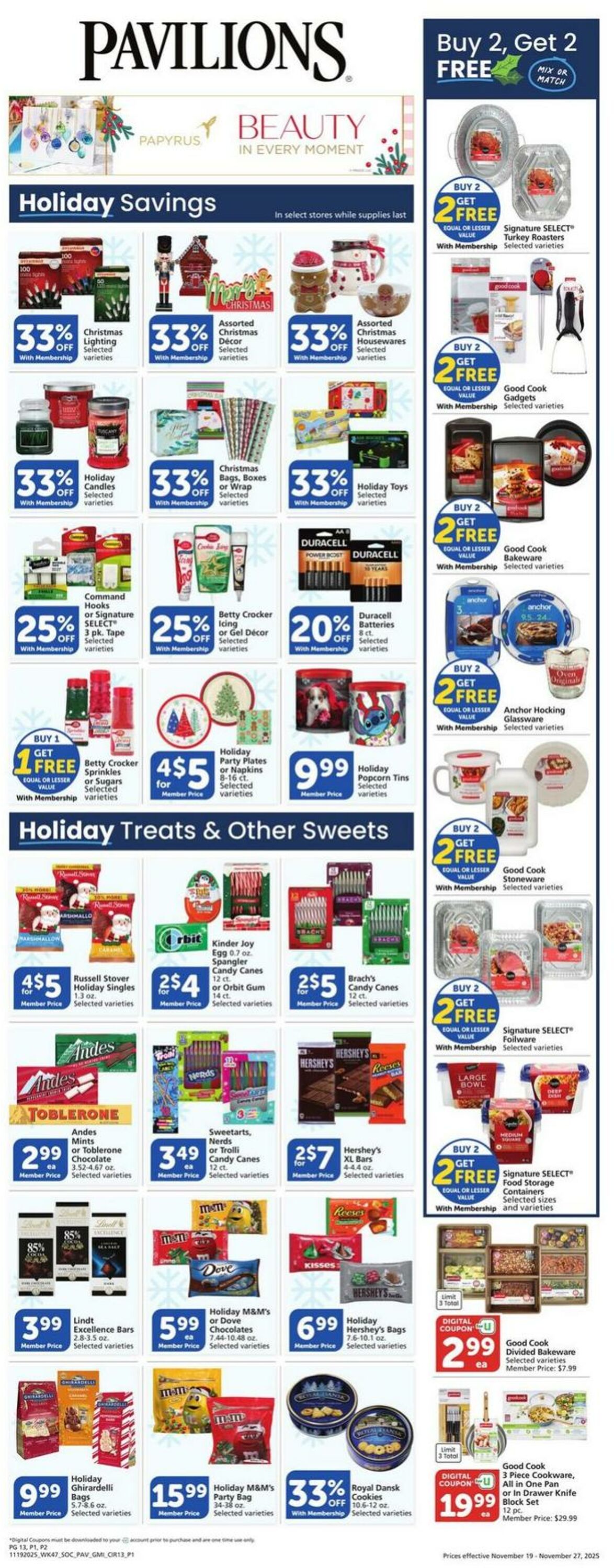 Weekly ad Pavilions 11/19/2025 - 11/27/2025