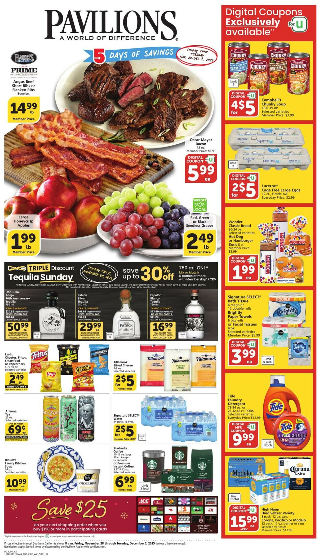 Weekly ad Pavilions 11/28/2025 - 12/02/2025