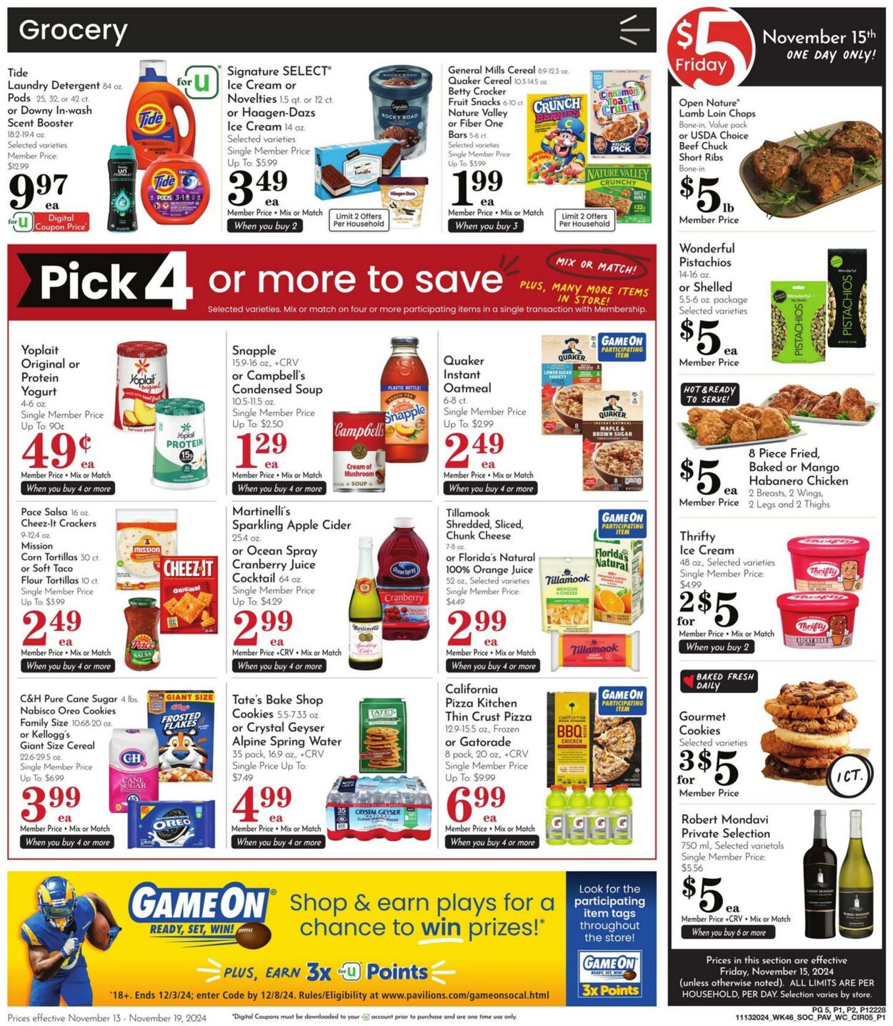 Weekly ad Pavilions 11/13/2024 - 11/19/2024