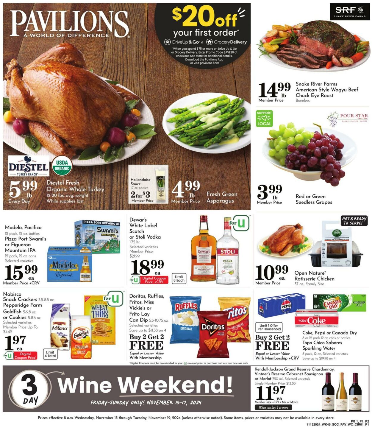 Weekly ad Pavilions 11/13/2024 - 11/19/2024