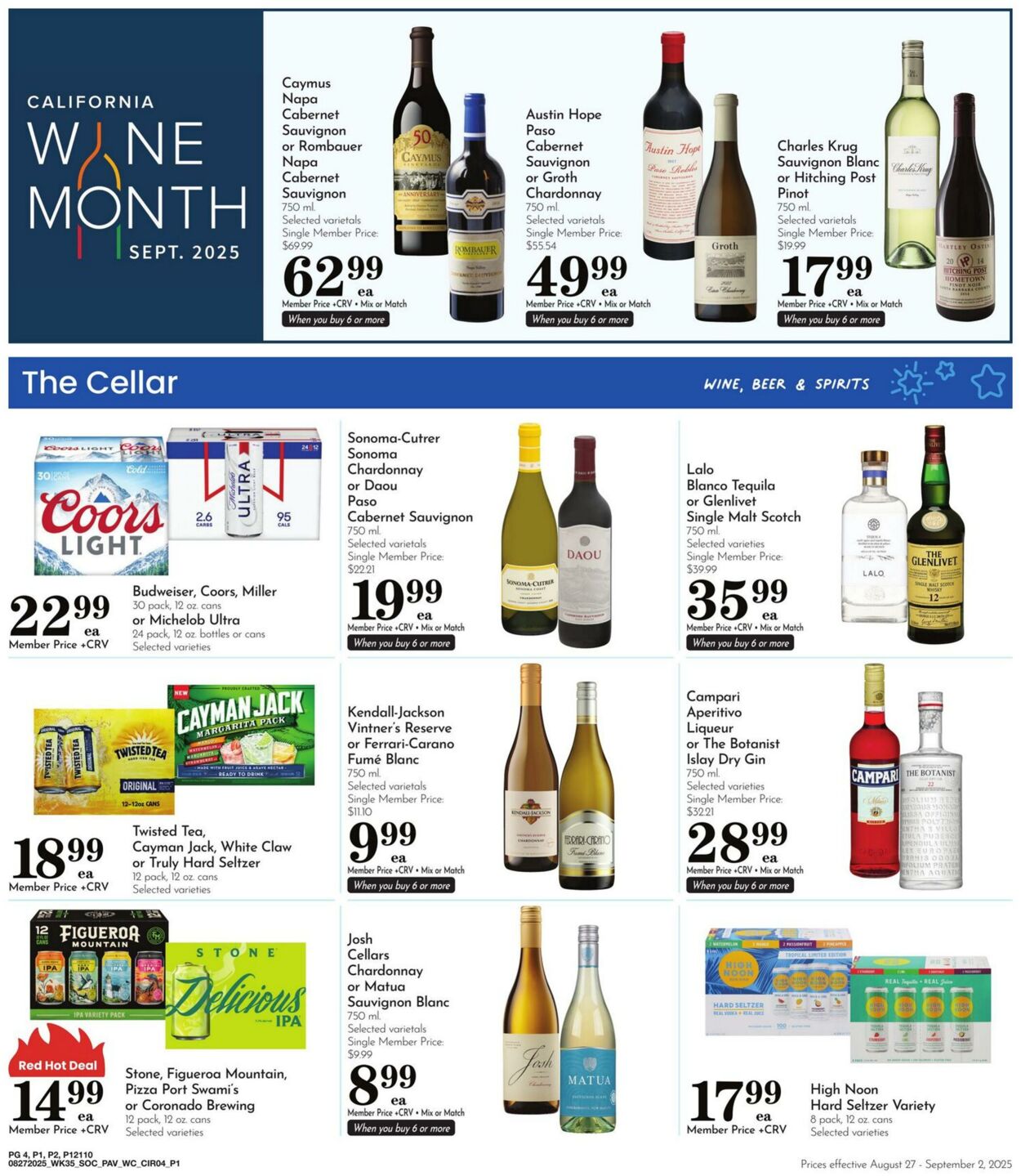 Weekly ad Pavilions 08/27/2025 - 09/02/2025