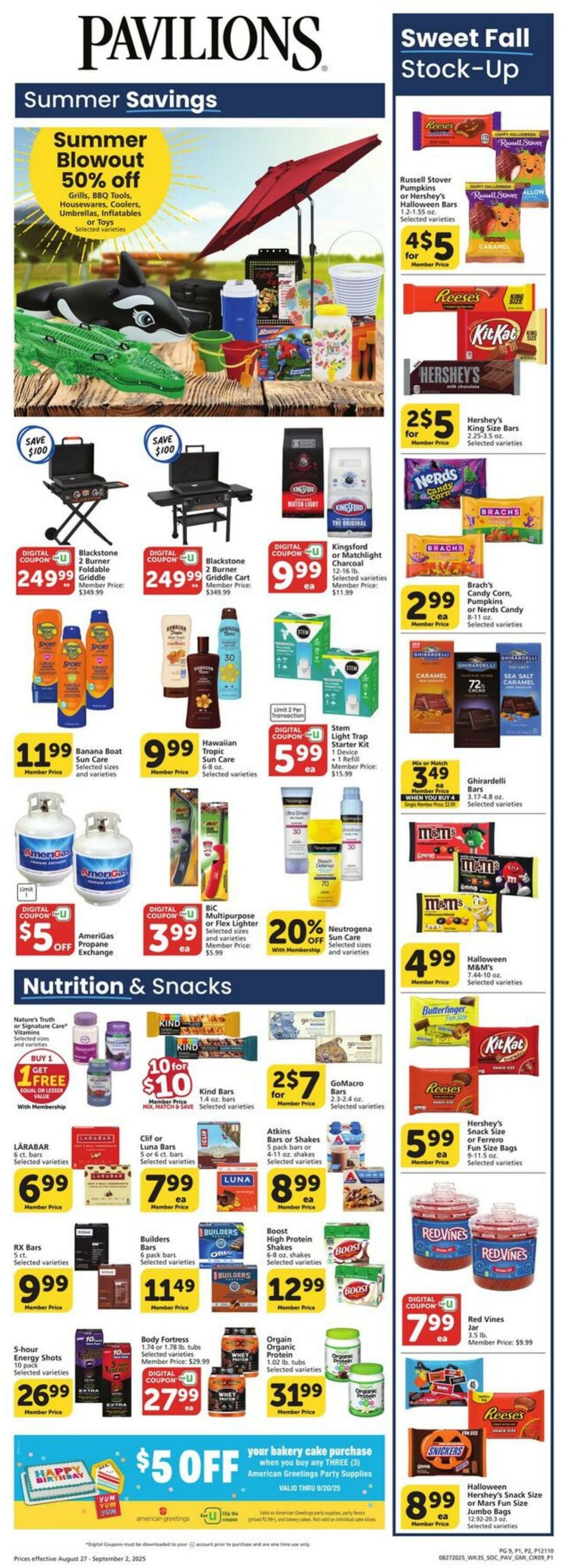 Weekly ad Pavilions 08/27/2025 - 09/02/2025