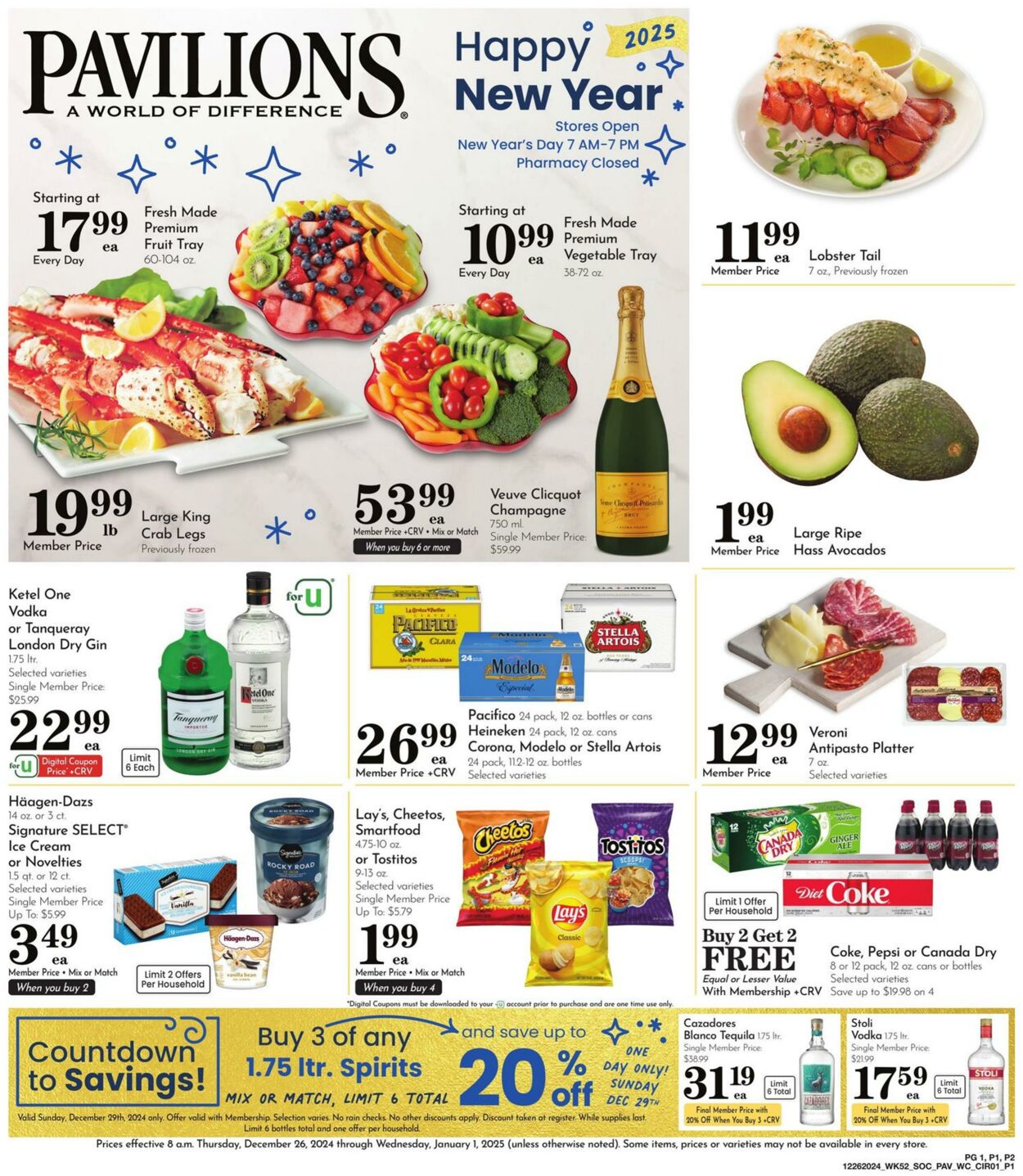 Weekly ad Pavilions 12/26/2024 - 01/01/2025