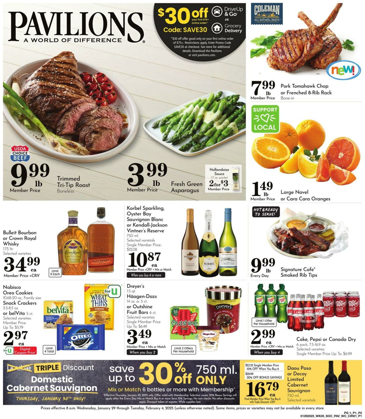 Weekly ad Pavilions 01/29/2025 - 02/04/2025