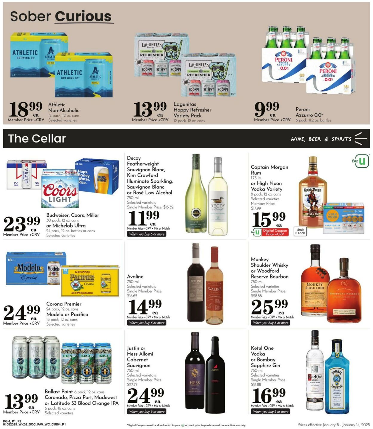 Weekly ad Pavilions 01/08/2025 - 01/14/2025