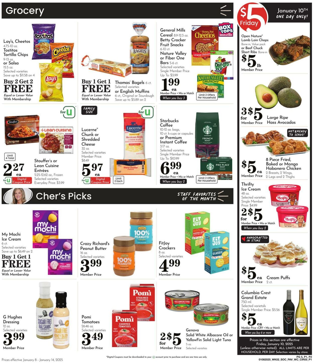 Weekly ad Pavilions 01/08/2025 - 01/14/2025