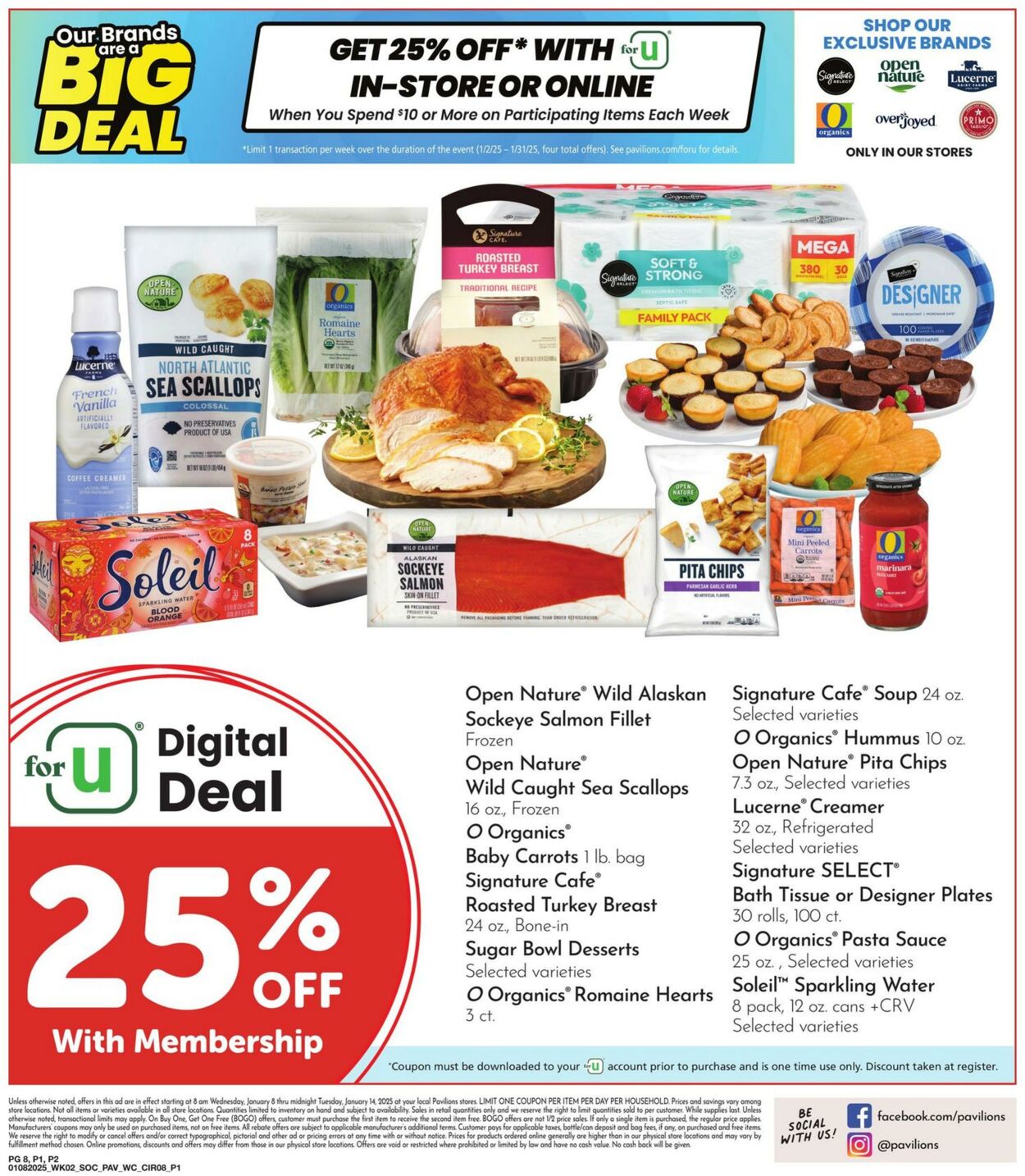 Weekly ad Pavilions 01/08/2025 - 01/14/2025