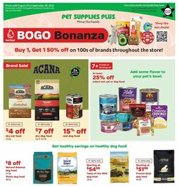 Weekly ad Pet Supplies Plus 08/25/2022 - 09/28/2022