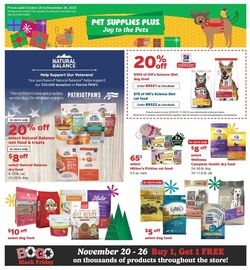 Weekly ad Pet Supplies Plus 11/20/2023 - 11/26/2023