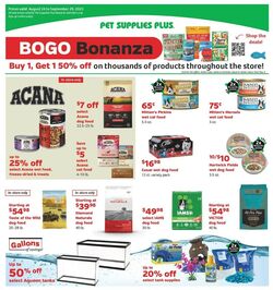 Weekly ad Pet Supplies Plus 08/24/2023 - 08/29/2023