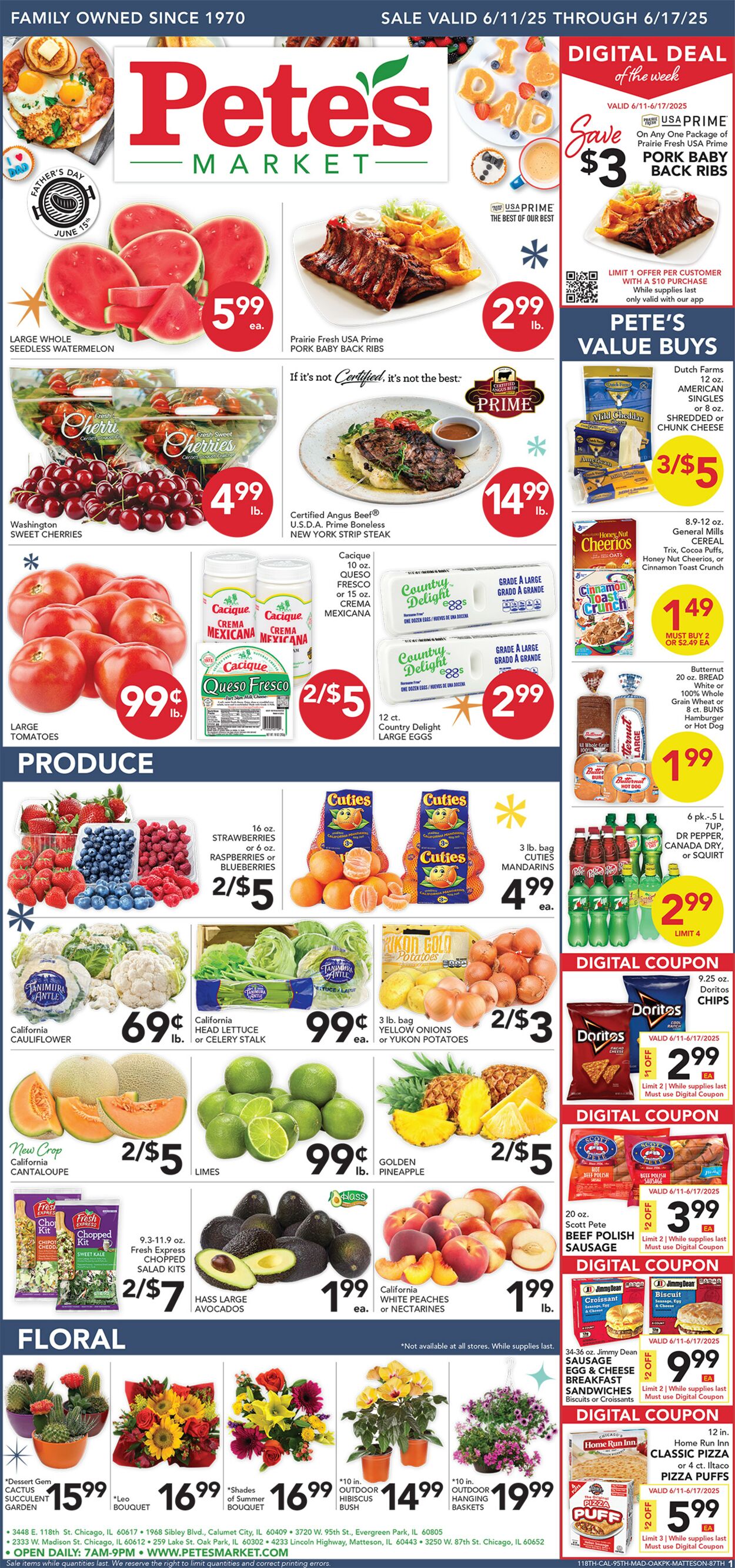 Weekly ad Pete's Fresh Market 06/11/2025 - 06/17/2025