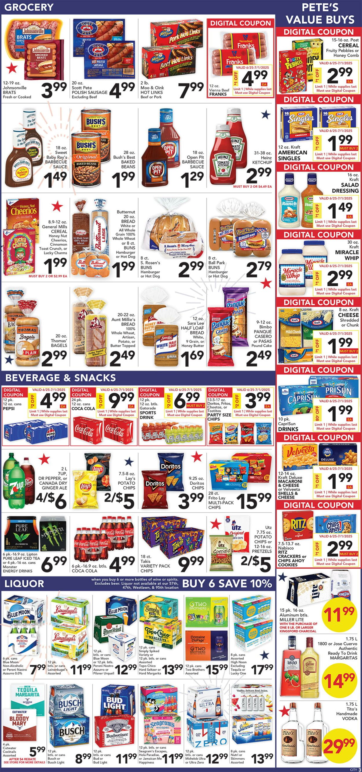 Weekly ad Pete's Fresh Market 06/25/2025 - 07/01/2025