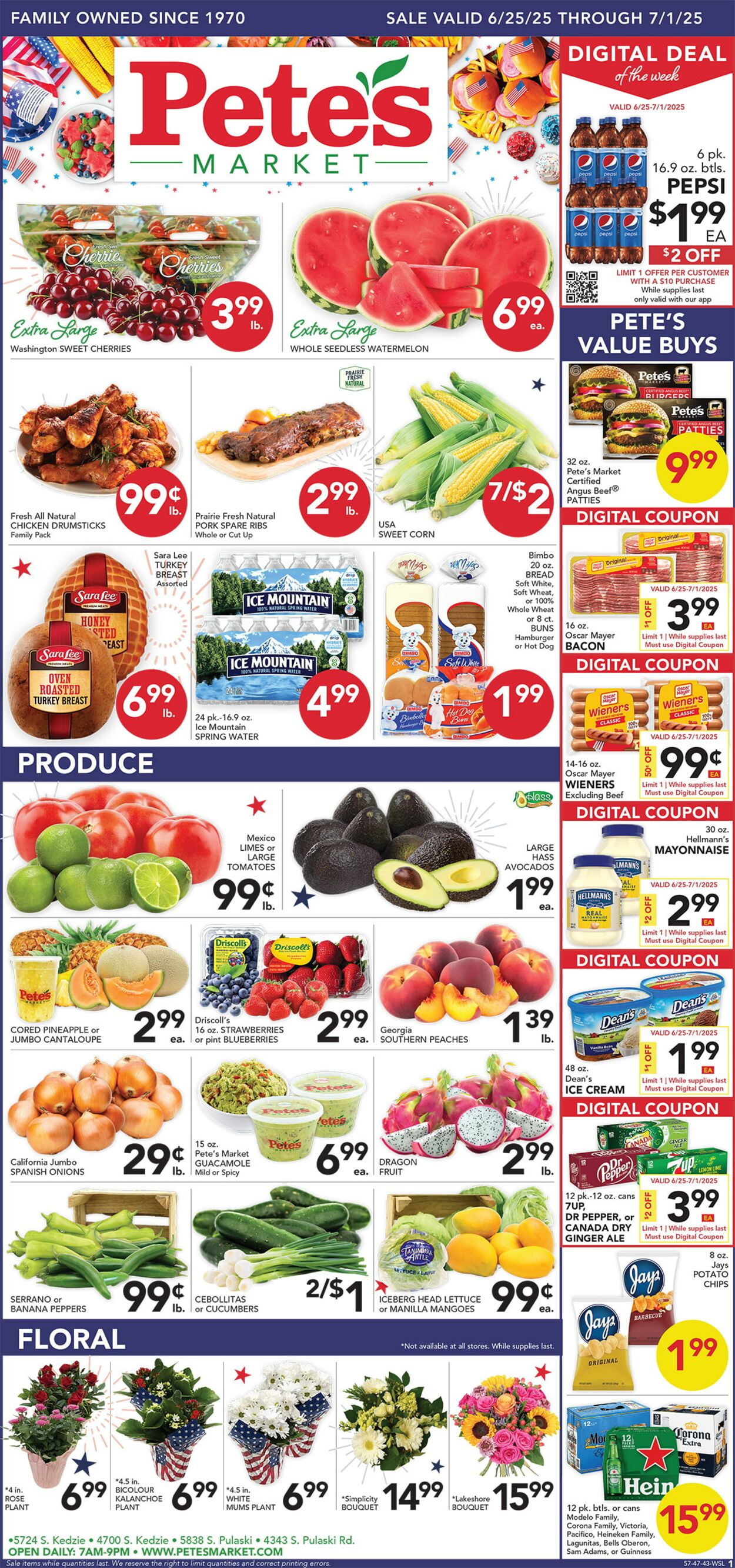 Weekly ad Pete's Fresh Market 06/25/2025 - 07/01/2025