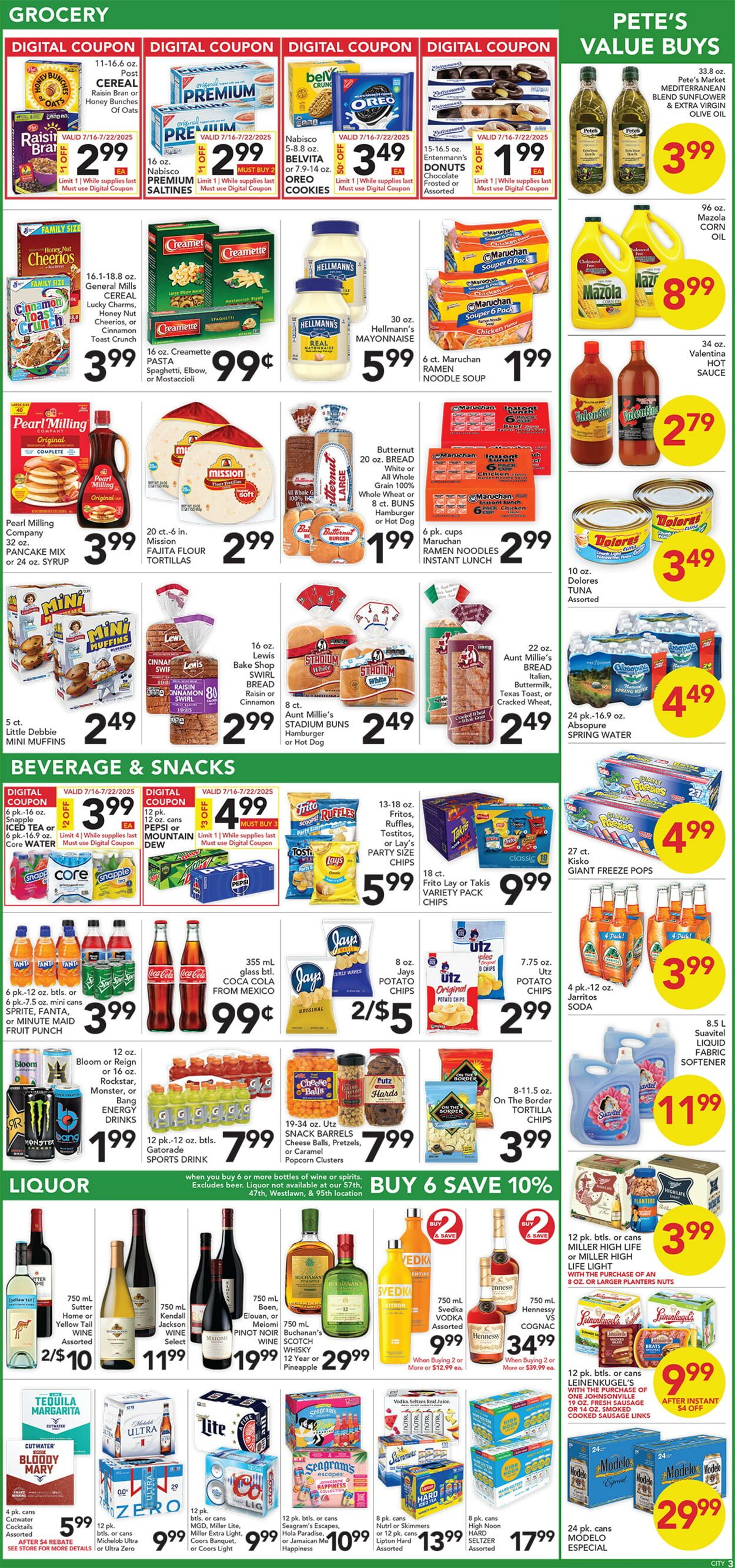 Weekly ad Pete's Fresh Market 07/09/2025 - 07/15/2025