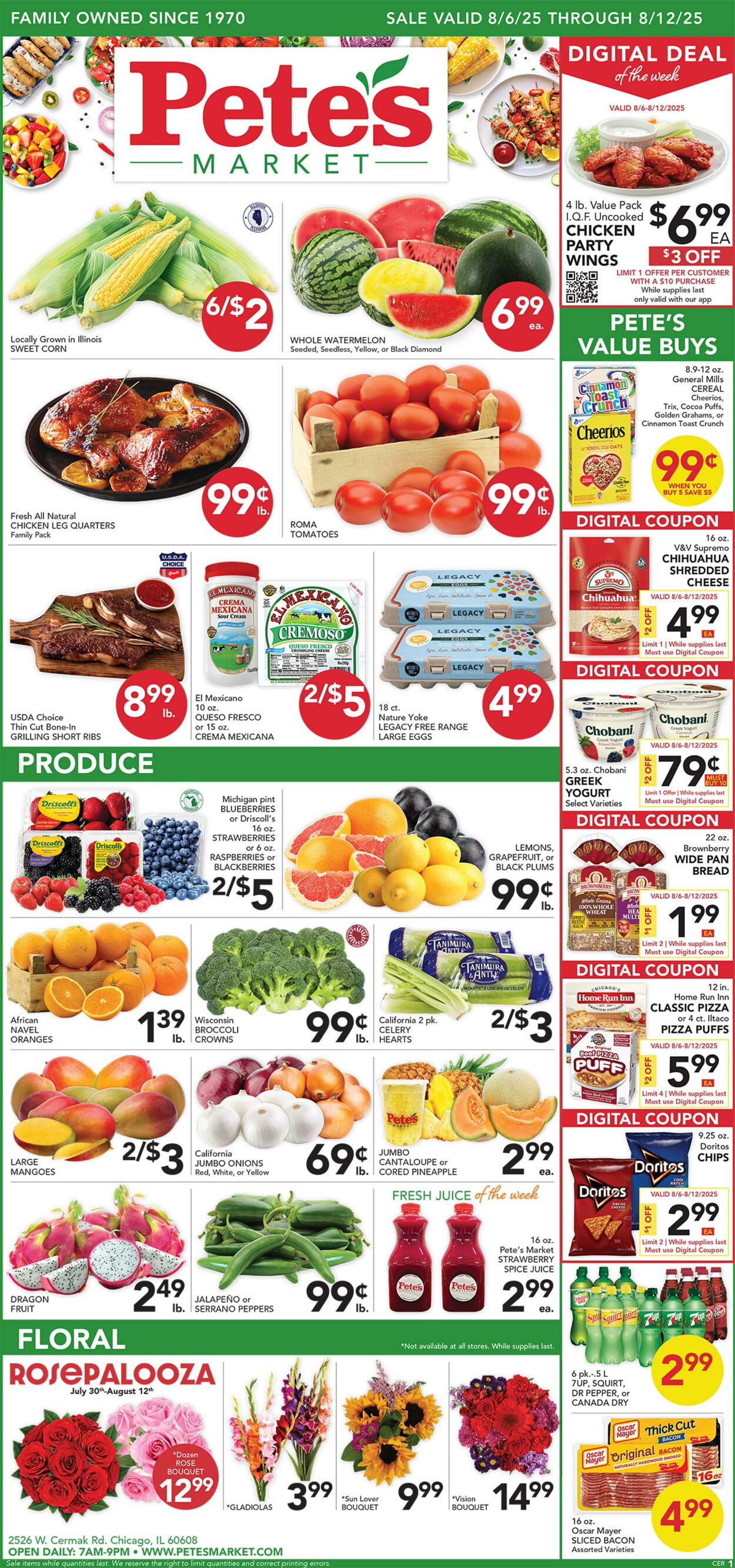 Weekly ad Pete's Fresh Market 08/06/2025 - 08/12/2025