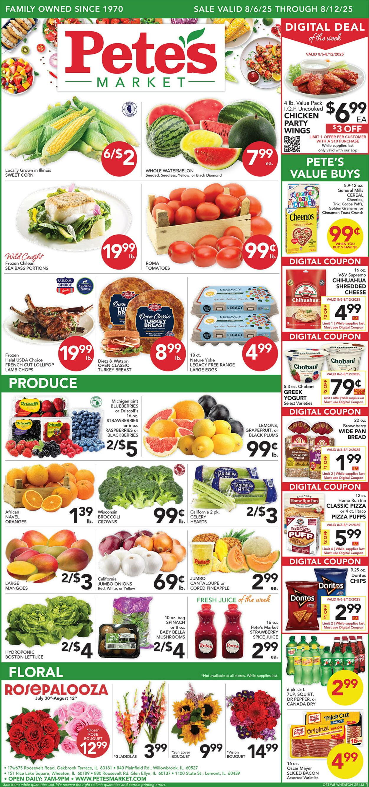 Weekly ad Pete's Fresh Market 08/06/2025 - 08/12/2025