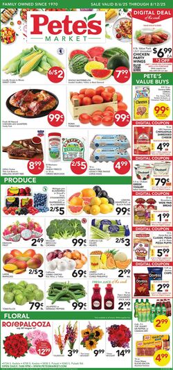 Weekly ad Pete's Fresh Market 08/06/2025 - 08/12/2025