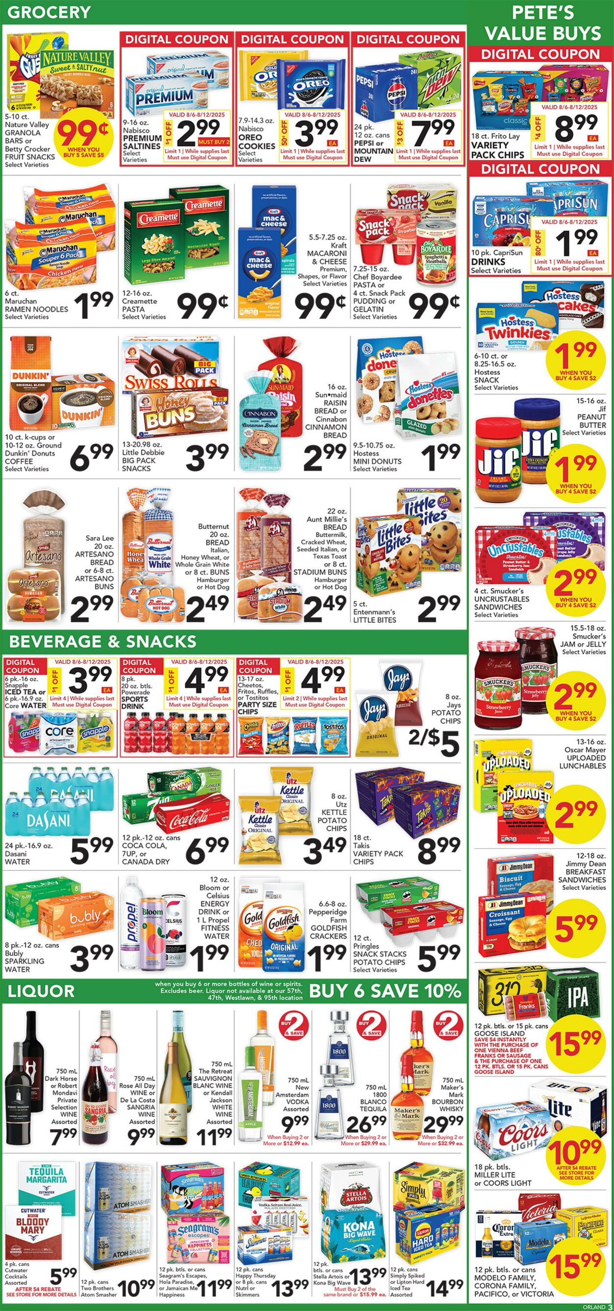 Weekly ad Pete's Fresh Market 07/30/2025 - 08/05/2025