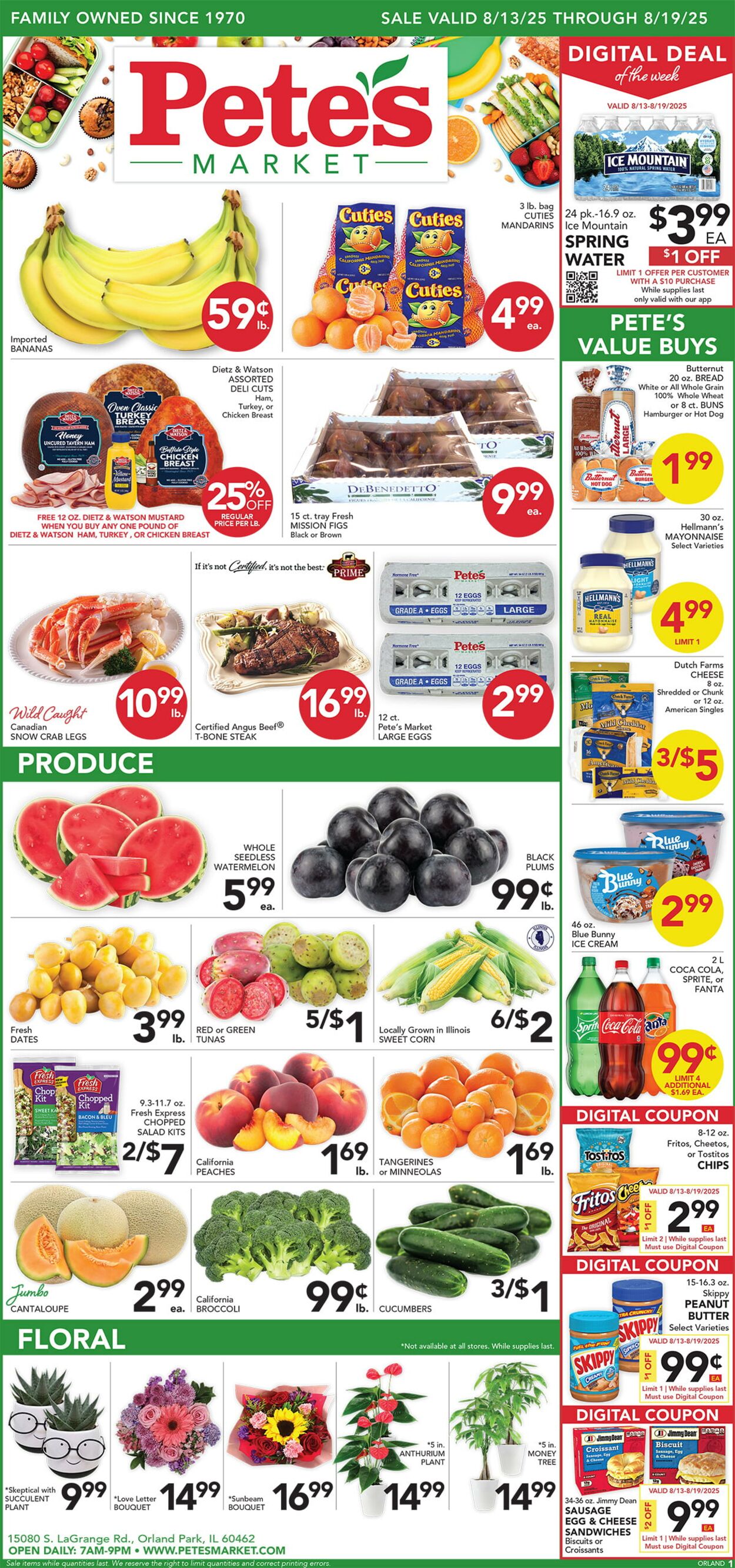 Weekly ad Pete's Fresh Market 08/06/2025 - 08/12/2025