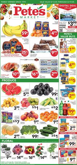 Weekly ad Pete's Fresh Market 08/06/2025 - 08/12/2025