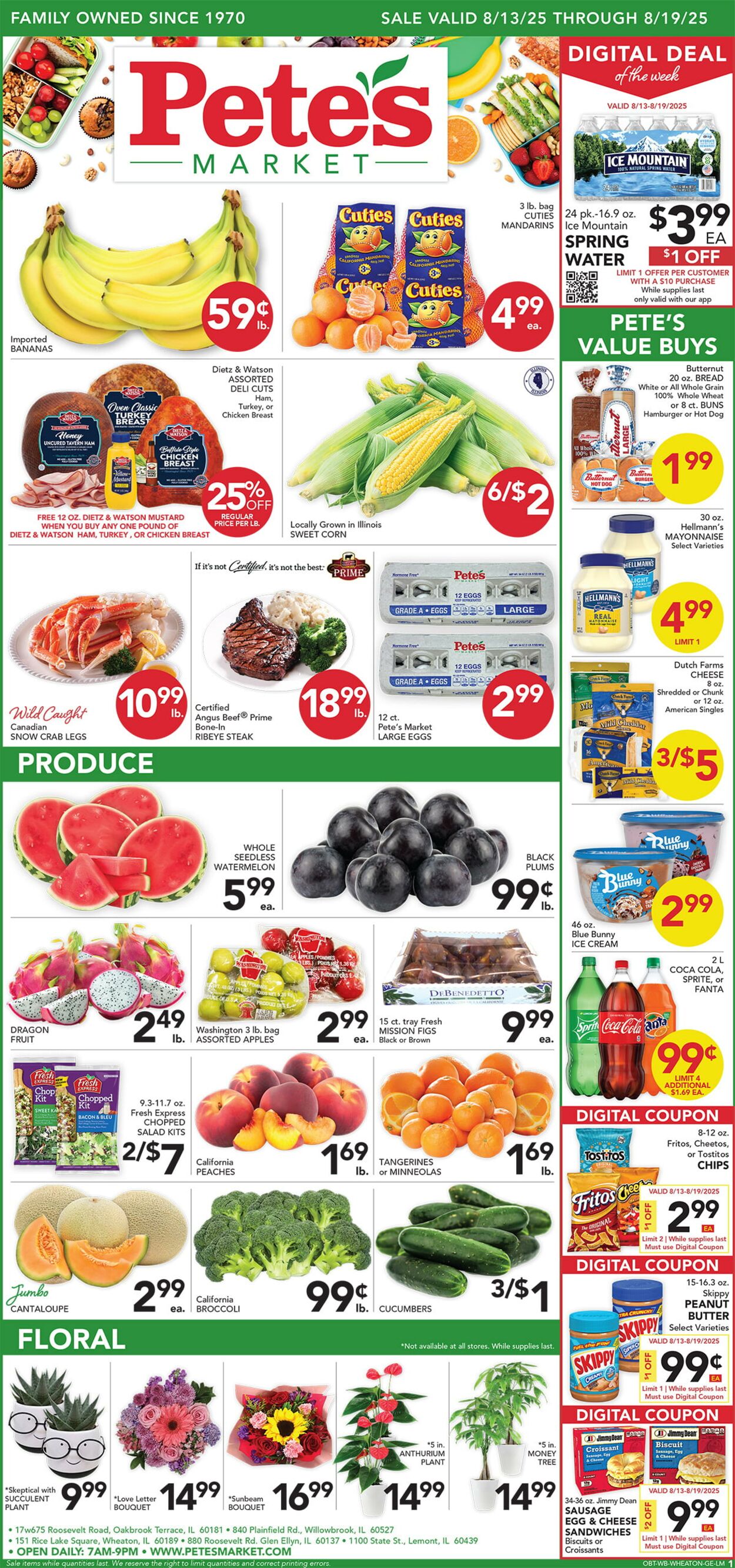 Weekly ad Pete's Fresh Market 08/06/2025 - 08/12/2025