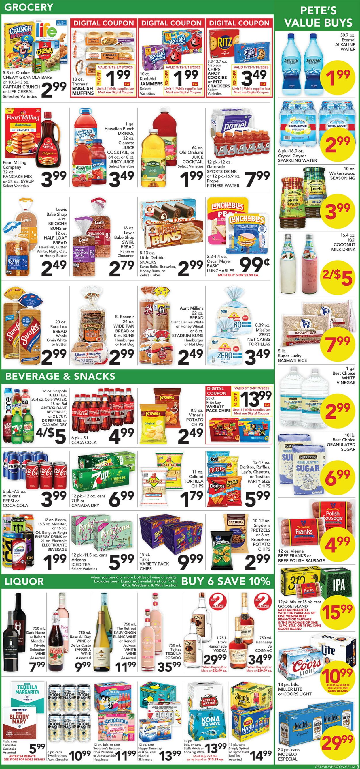 Weekly ad Pete's Fresh Market 08/06/2025 - 08/12/2025