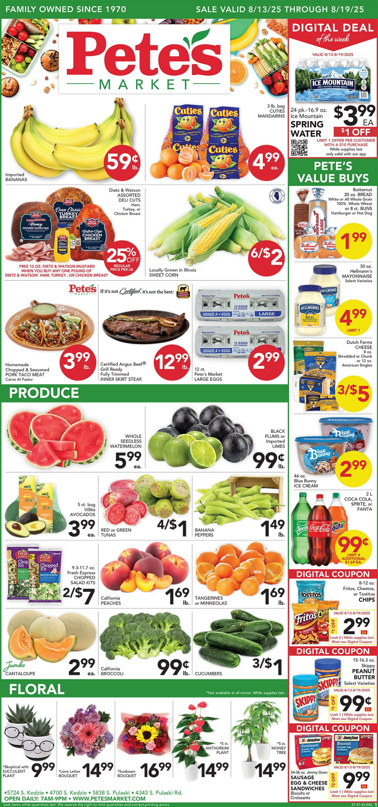 Weekly ad Pete's Fresh Market 08/06/2025 - 08/12/2025