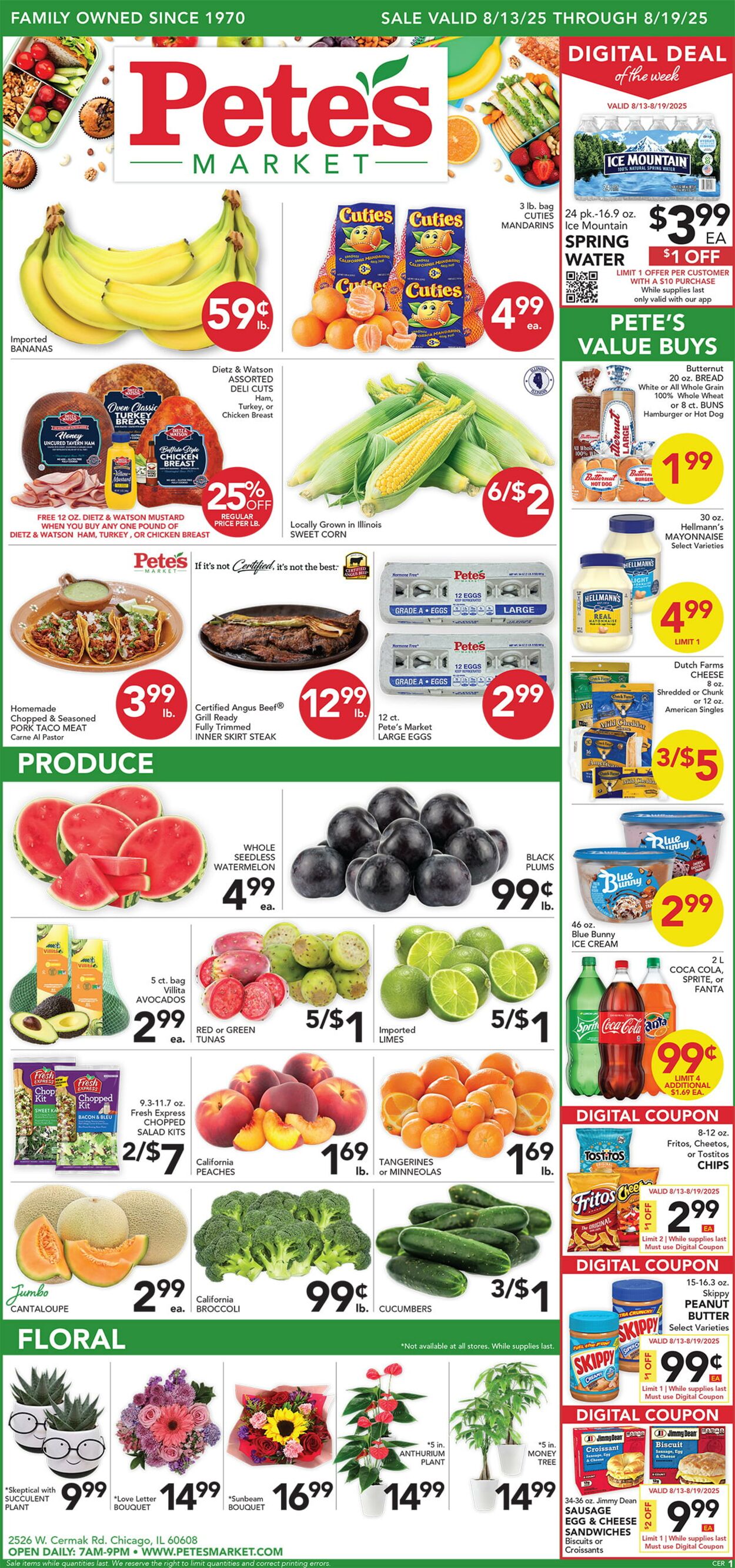 Weekly ad Pete's Fresh Market 08/06/2025 - 08/12/2025