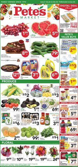 Weekly ad Pete's Fresh Market 08/13/2025 - 08/19/2025