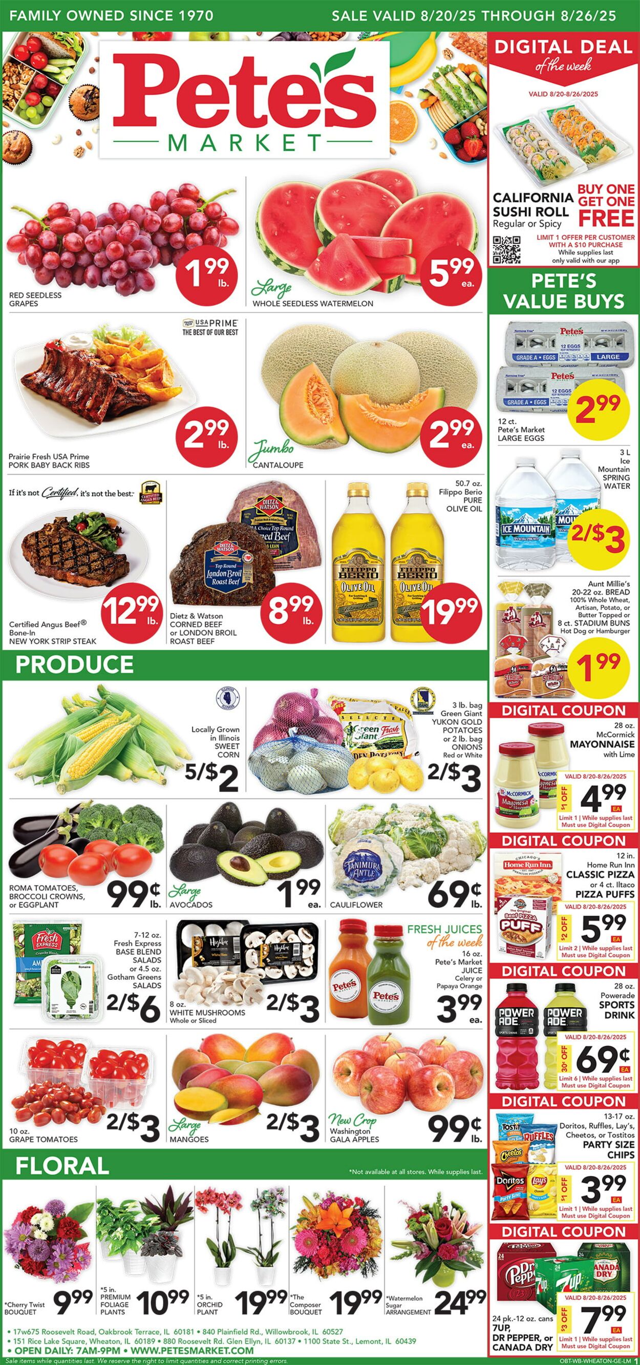 Weekly ad Pete's Fresh Market 08/13/2025 - 08/19/2025