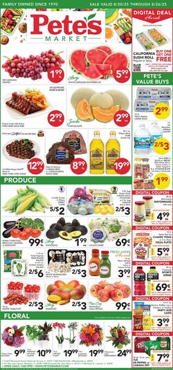 Weekly ad Pete's Fresh Market 08/13/2025 - 08/19/2025