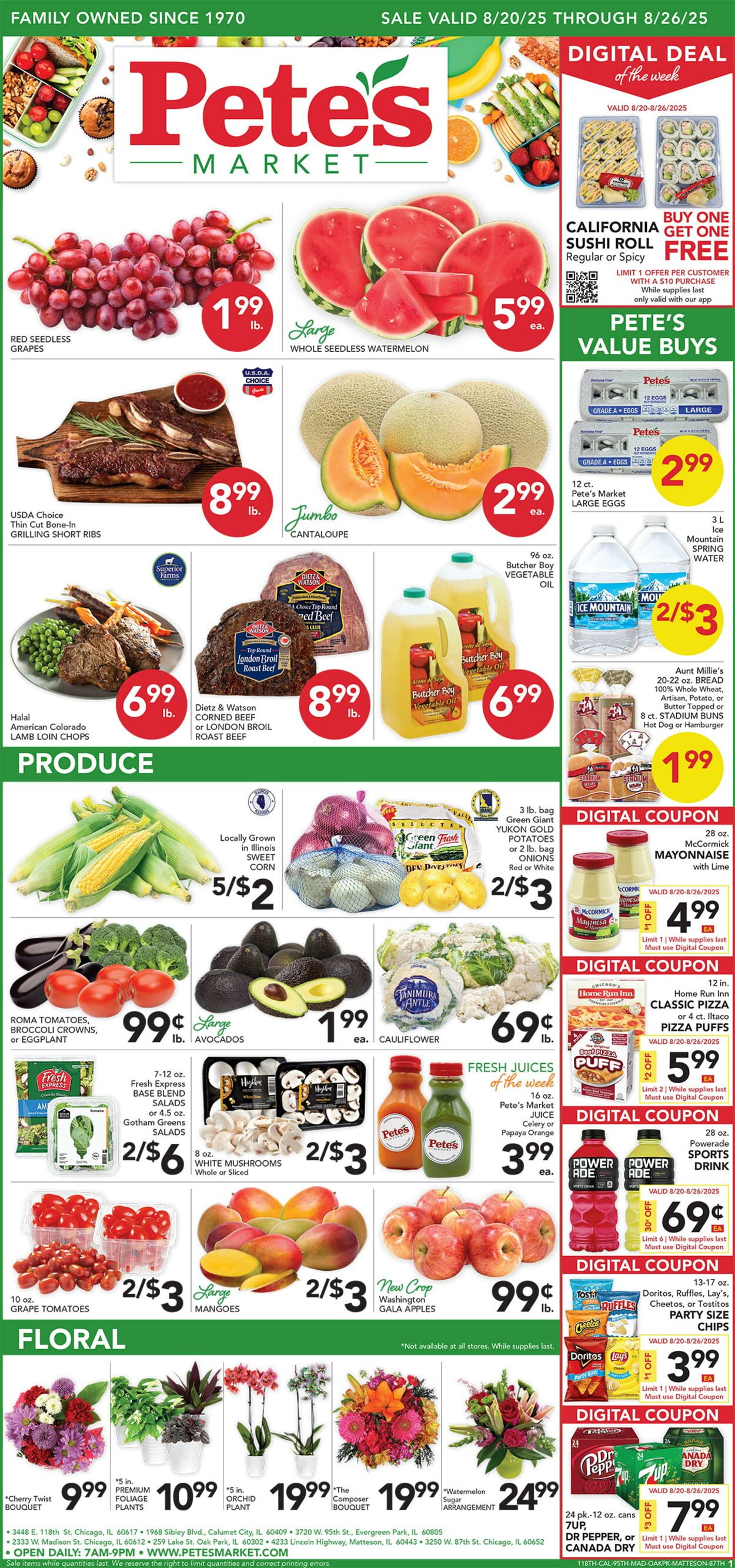 Weekly ad Pete's Fresh Market 08/13/2025 - 08/19/2025
