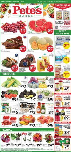 Weekly ad Pete's Fresh Market 08/13/2025 - 08/19/2025